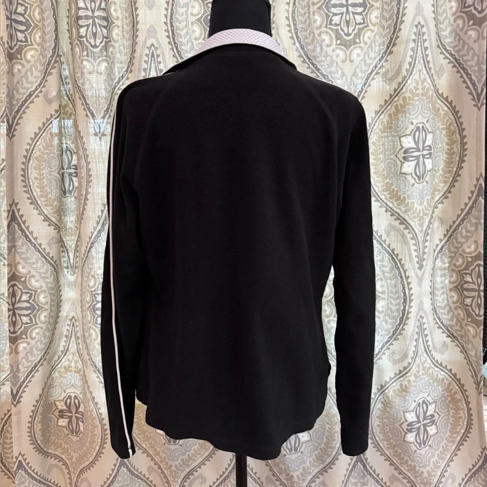 Athletic Works Women’s Black Microfleece Full Zip Jacket Size Large 12-14 - Picture 3 of 6
